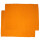 Platzdecken 2er-Set uni orange
