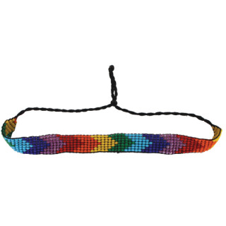 Glasperlen Freundschaftsb&auml;ndchen Regenbogen Pfeilformen