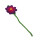 Filz Blume 3lagig violett/rosa/pink
