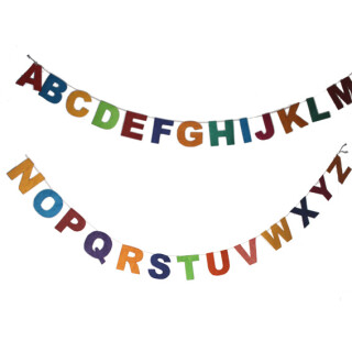 Papier Girlande ABC