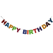 Papier Girlande "Happy Birthday"