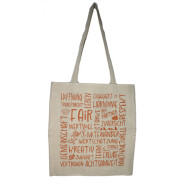 Tragetasche "Faire Worte" orange