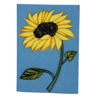 3D-Gru&szlig;karte Quilling-Technik Sonnenblume