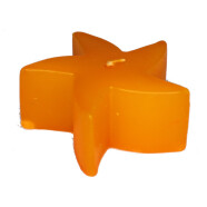 Schwimmkerze Seestern orange