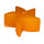 Schwimmkerze Seestern orange