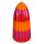 Kerze Zuckerhut orange/rot/pink gro&szlig;