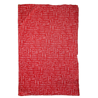 Geschenkpapier "Faire Worte" rot