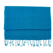 Wolle&Seide Schal blau 40*200cm