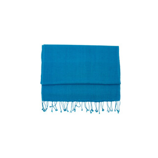 Wolle&Seide Schal blau 22*150cm