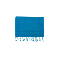 Wolle&Seide Schal blau 22*150cm
