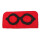 Filz Brillenetui Brille rot