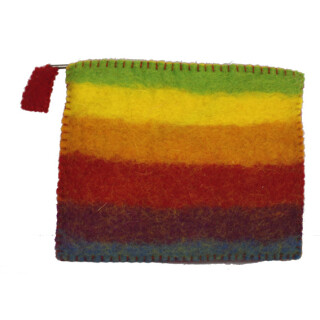 Filz B&ouml;rse Regenbogen