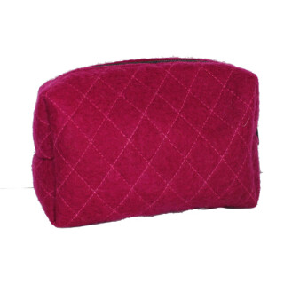 Filz Kosmetiktasche magenta