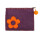 Filz B&ouml;rse Blume braun/orange