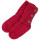 Handgestrickt: Wollsocken rot