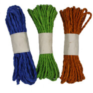 Papier Kordeln 3er-Set blau / gr&uuml;n / orange