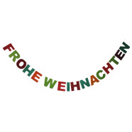 Papier Girlande "Frohe Weihnachten"
