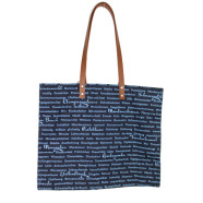 Schultertasche "Sch&ouml;ne Worte" blau