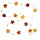 Girlande mit 3D-Papier-Sternchen 150cm rot/orange/gelb