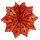 Papier Faltstern 17cm rot