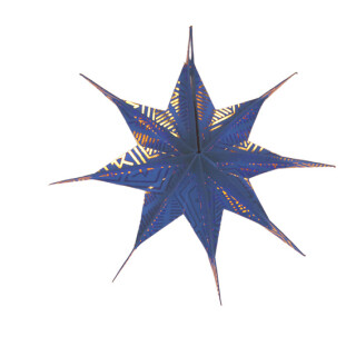 Papier Faltstern 20cm blau