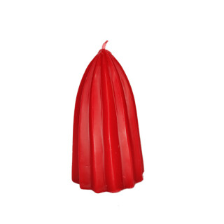 Kerze Zuckerhut rot klein