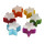 Mini-Kerzen 6er Set Sterne regenbogen